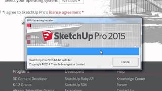 Downloading and Installing SketchUp Pro 2015 Windows [upl. by Gollin]