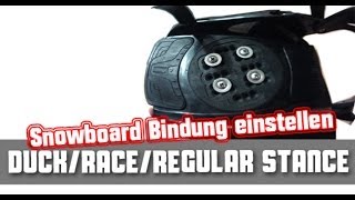 Snowboard Bindung einstellen Tutorial [upl. by Snowber882]