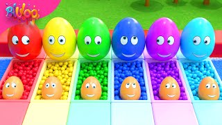 Surprise Eggs Kids Song  BluLoo Nursery Rhymes amp Kids Songs [upl. by Gean]