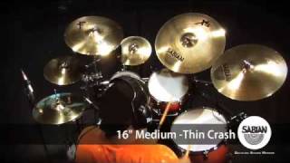 SABIANs Xs20 16quot Medium Thin Crash [upl. by Schreib]