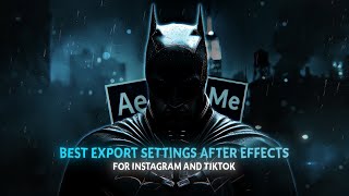 Best Quality Export Settings for edits  After EffectsMedia encoder [upl. by Ahsimed]