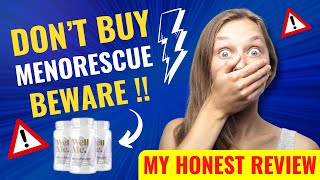 MENORESCUE  ⚠️❌✅ DON’T BUY⛔️❌😭  MenoRescue Review  MenoRescue Reviews Supplement menorescue [upl. by Nilkcaj232]