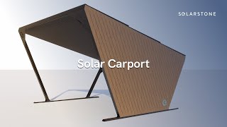 Solarstone Unveils its Unique Solar Carport [upl. by Erialcyram]