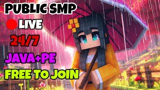 Minecraft SMP LIVE  PUBLIC SMP 247 JAVA  BEDROCK😱  FREE TO JOIN live smp minecraft [upl. by Gehlbach]