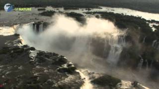 New7Wonders airship over Iguazu Falls [upl. by Eliades387]