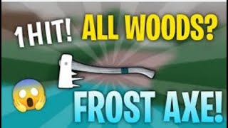 HOW TO GET FROST AXE NEW METHOD  LUMBER TYCOON 22023 WORKING [upl. by Yruoc]