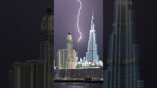 Why Lightning Strikes Only the Makkah Clock Tower and Burj Khalifa facts burjkhalifa makkah [upl. by Ankney]