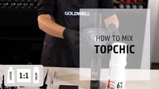 How to mix Topchic Hair Color  How to Mix  Goldwell Education Plus [upl. by Marina]