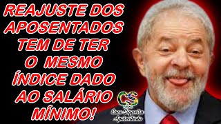 REAJUSTE DOS APOSENTADOS TEM DE TER O MESMO ÍNDICE DO SALÁRIO MÍNIMO [upl. by Arag]