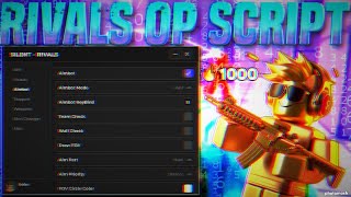 NO BAN amp RIVALS ROBLOX SCRIPT GUI  AIMBOT ESP  UNLOCK ALL  FREE DOWNLOAD  PASTEBIN [upl. by Virginie]