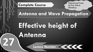 Effective Height of Antenna Definition Basics Physical Meaning Formula amp Calculation Explained [upl. by Dnomyaw151]