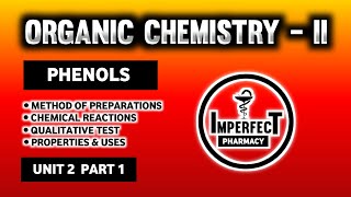 Phenols  Method Of Preparation  Chemical Reactions  Qualitative Test  Properties  Uses  pharma [upl. by Elianore546]