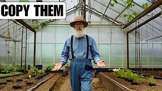 How Amish Heat a Greenhouse Without Gas\Electricity [upl. by Zeuqram293]