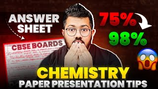 Class 12 Chemistry Boards 2024  Paper Presentation Tips  Score 95 in Chemistry [upl. by Ettedranreb353]