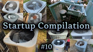 Air Conditioner Startup Compilation  20 startups [upl. by Shushan]