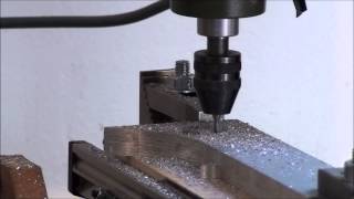 Cutting Aluminium with a 2mm end mill miller with a proxxon MF70 [upl. by Inga671]