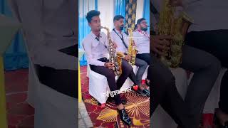 Kalika mata brass band ❤️🎷saxophoneplayer brassband music shortvideo youtubeshorts solo [upl. by Eniad]