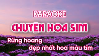 Karaoke CHUYỆN HOA SIM  Như Quỳnh  Beat gốc show Giao Lộ Thời Gian [upl. by Allemap]