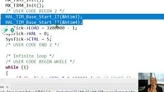 Timers and Systick interrupts and polling with STM32CubeIDE [upl. by Nosnek]