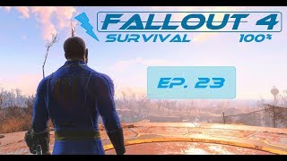 Fallout 4 Survival 100  Ep 23  Taffington Boathouse Bunker Hill [upl. by Dnomar484]