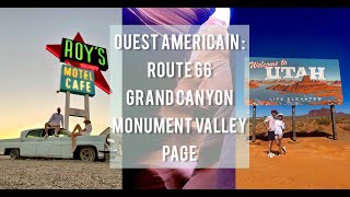 ROAD TRIP DANS LOUEST AMERICAIN  Route 66 Grand Canyon Monument Valley Page [upl. by Ahtoelc]