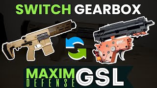 Maxim Defense PDX WGB Swap Gearbox with GSL Split Gearbox SR16 Jingji  Water Gel Blaster ENG SUB [upl. by Llerral]