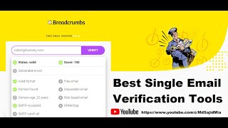 Breadcrumbs Best Single Email Verify ToolsFree Email validation Google Extension Md Sajid Mia [upl. by Akienat994]