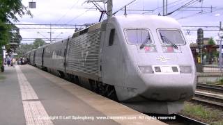 SJ X2 train in Katrineholm Sweden [upl. by Osmen]