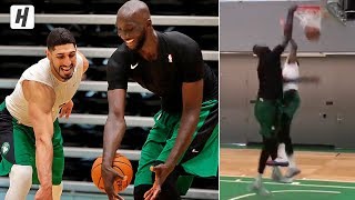 Tacko Fall Goes 1on1 with Enes Kanter Showing His DOMINANCE 1st Celtics Practice [upl. by Noek109]