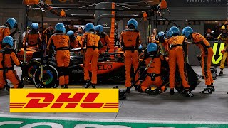 DHL Fastest Pit Stop Award FORMULA 1 HEINEKEN SILVER LAS VEGAS GRAND PRIX 2023 McLaren [upl. by Htiderem]