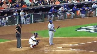 Yasiel Puig at batWorld Series Game 3Dodgers vs Astros102717 [upl. by Sibelle]