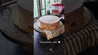 Chocolate cake icing ❤️ song cakedecorating youtubeshorts [upl. by Haramat]