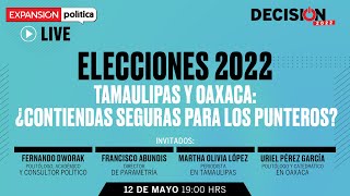 ELECCIONES 2022 Tamaulipas y Oaxaca ¿contiendas seguras para los punteros  Expansión LIVE [upl. by Eiralih]