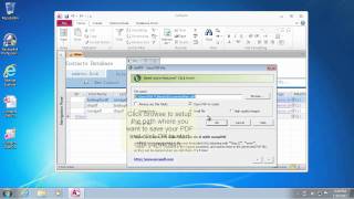 Convert Microsoft Access to PDF [upl. by Enyrat576]