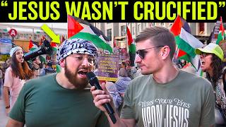 Street Preaching at the DNC ProPalestinian Protest [upl. by Jerald]