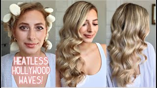 HOW TO HEATLESS HOLLYWOOD WAVES TUTORIAL SHORT MEDIUM amp LONG HAIR [upl. by Kiyohara253]