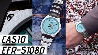 Casio Edifice EFRS108D Tiffany Watch Review [upl. by Aicilehp]