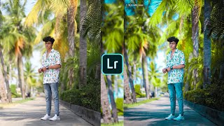 Lightroom blue and lime tone retouching photo editing tutorial in mobilepreset download free [upl. by Stefanie72]