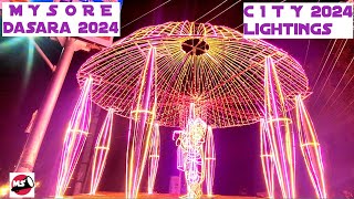 Mysore Dasara 2024  City Lightings 2024  Mysore Tourism Karnataka Tourism [upl. by Orual103]