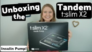 Tandem tslim X2  Insulin Pump Unboxing [upl. by Etnauj]