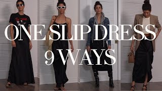 One Maxi Slipdress 9 ways [upl. by Adnohral]