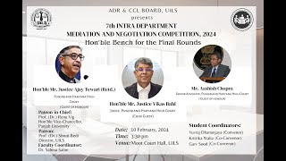 Valedictory Ceremony 7th INTRA Department Mediation and Negotiation Competition 2024 [upl. by Azila]