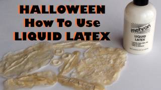 Halloween  Liquid Latex  How to use it amp make your own prosthetics [upl. by Adil61]