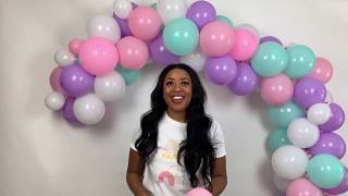 EASIEST balloon arch tutorial without stand  PARTY DASH [upl. by Lesser489]