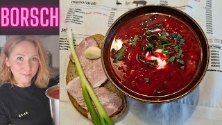 Borsch oder Rote Bete Suppe mit oder ohne Thermomix kochen [upl. by Ahsatin]