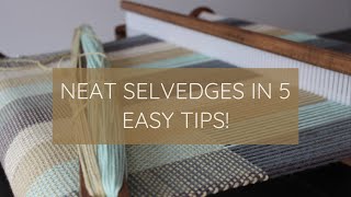 Weave Neat Selvedges on a Rigid Heddle Loom5 Easy Tips to Ace Your Woven Edges [upl. by Lehteb]