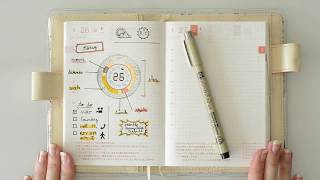 Hobonichi Techo Plan With Me  Back to Basic [upl. by Oppen]