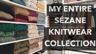 My ENTIRE Sézane knitwear collection  Best Sézane knits  Most worn sweaters  spring knits [upl. by Jamesy]