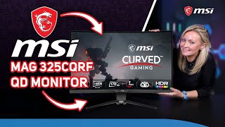 MSI 32quot MAG325CQRFQD Curved Monitor Review See beyond the game [upl. by Oetomit]