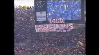 ROMASampdoria quotcoreografiaquot dello stadio CORI quotDino Viola alè alèquot quotCiarrapico boiaquot 17011993 [upl. by Saturday]